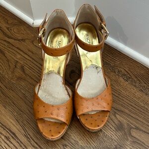 MICHAEL Michael Kors, wedge heel sandal, leather cork